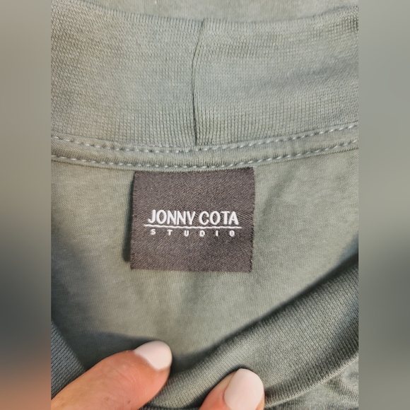 JONNY COTA STUDIO WOMEN'S ASYMMETRICAL LONG SLEEVE MINI DRESS WOMEN'S SZ M - Picture 4 of 16